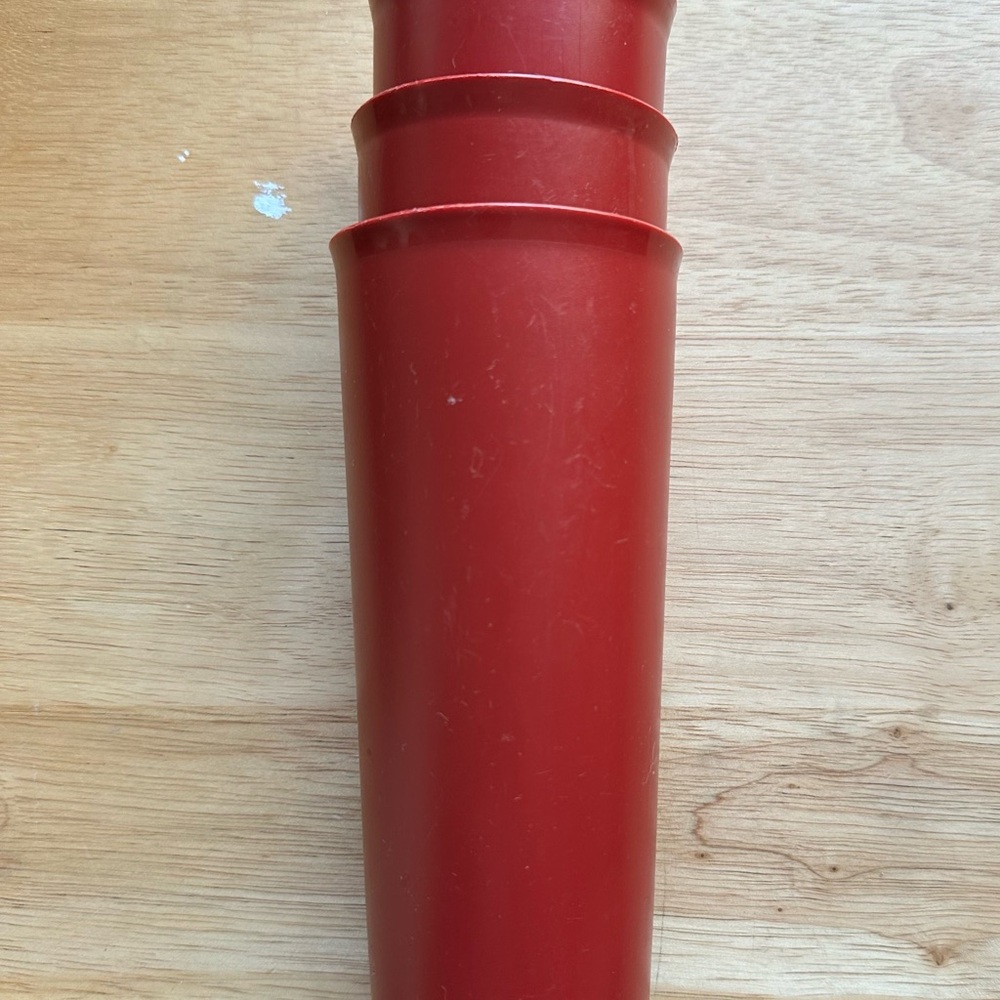 Set of 3 Vintage Burgundy Nesting Tupperware Tumbler/Cups - Picture 5 of 5